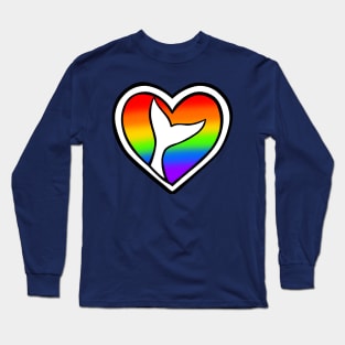 Pride Mermaid Heart Long Sleeve T-Shirt